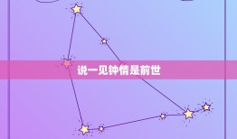 说一见钟情是前世，一见钟情上辈子是什么关系