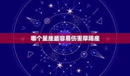 把摩羯伤得最惨的星座(谁是最狠心的)