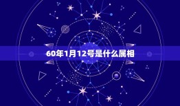 60年1月12号是什么属相，60年古历十二月十二日生属什么座