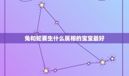 兔和蛇要生什么属相的宝宝最好，兔先生蛇太太 生什么属相宝宝最好