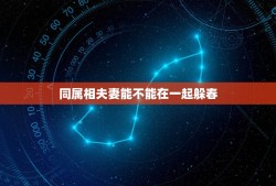 同属相夫妻能不能在一起躲春，2021年躲春生肖里夫妻各占一个怎么办？