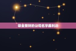 吸金聚财的公司名字鑫利达，霸气又聚财的公司名字