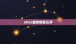 2022最新昵称五字，2022最新网名