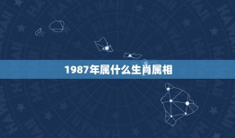 1987年属什么生肖属相，87年属什么生肖，有多少岁了