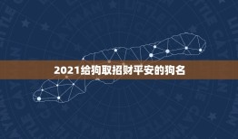 2021给狗取招财平安的狗名，狗狗取名字带财运