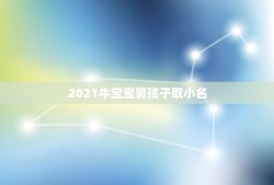 2021牛宝宝男孩子取小名，2021年属牛的男孩叫什么名字