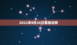 2022年5月26日星座运势，有懂紫薇命盘的高手么 谢谢了 公历197