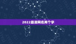 2022最潮网名两个字，2021年最新网名两个字好听