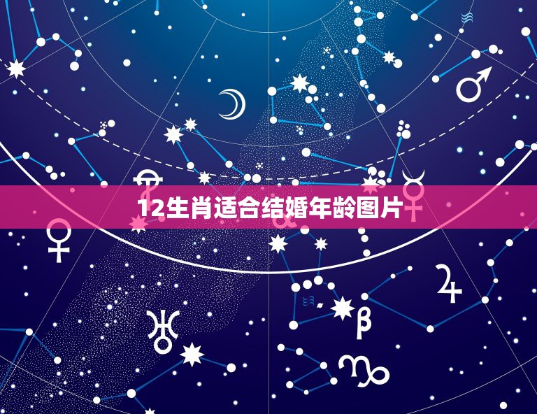 12生肖适合结婚年龄图片，十二生肖与年龄的排序？