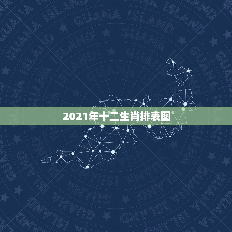 2021年十二生肖排表图，2021年生肖表在哪看？