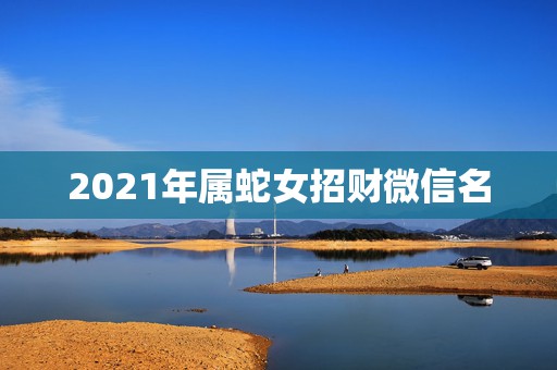 2021年属蛇女招财微信名，属蛇的吉利微信名字