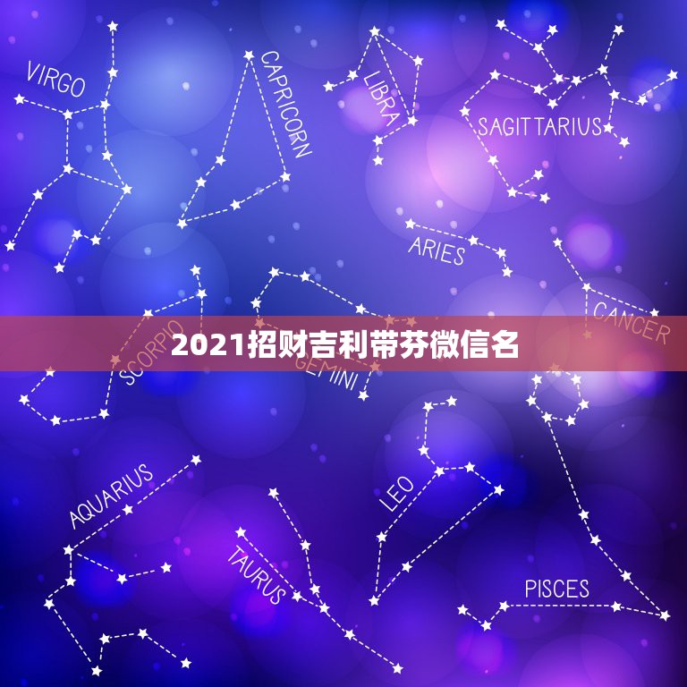 2021招财吉利带芬微信名，微信现在版本最新是多少