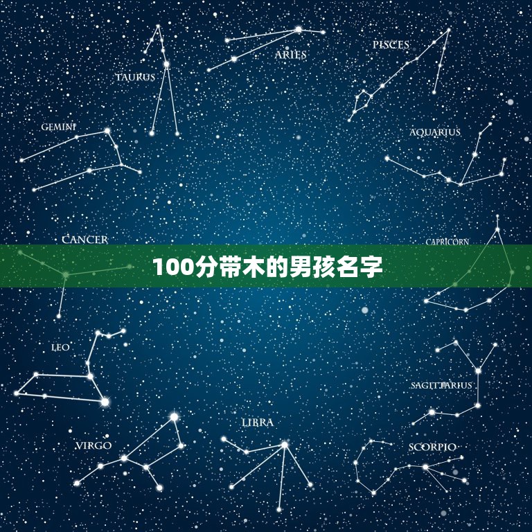 100分带木的男孩名字，求带火带木的男孩名字