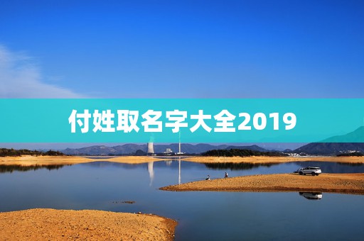 付姓取名字大全2019，付姓取名