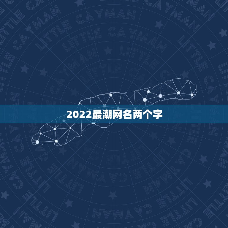 2022最潮网名两个字，2021最火的网名女两字