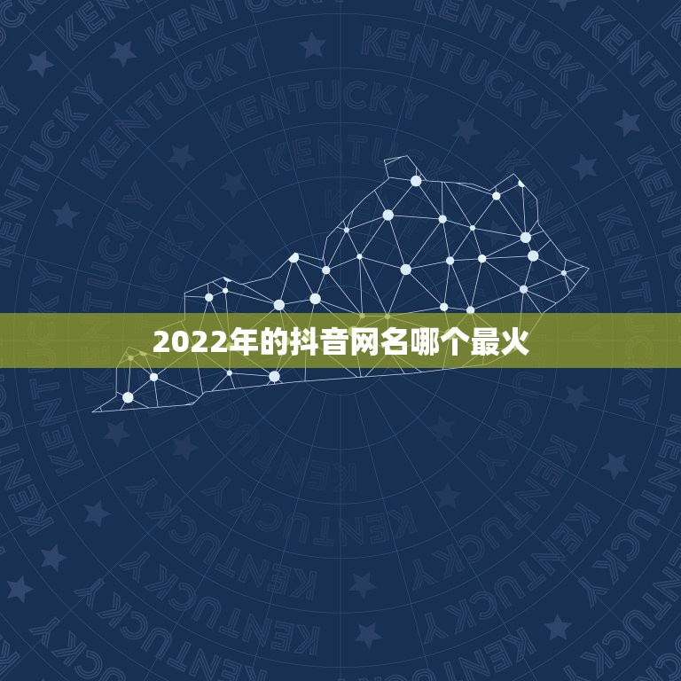 2022年的抖音网名哪个最火，2023年最新抖音网名我要个性网