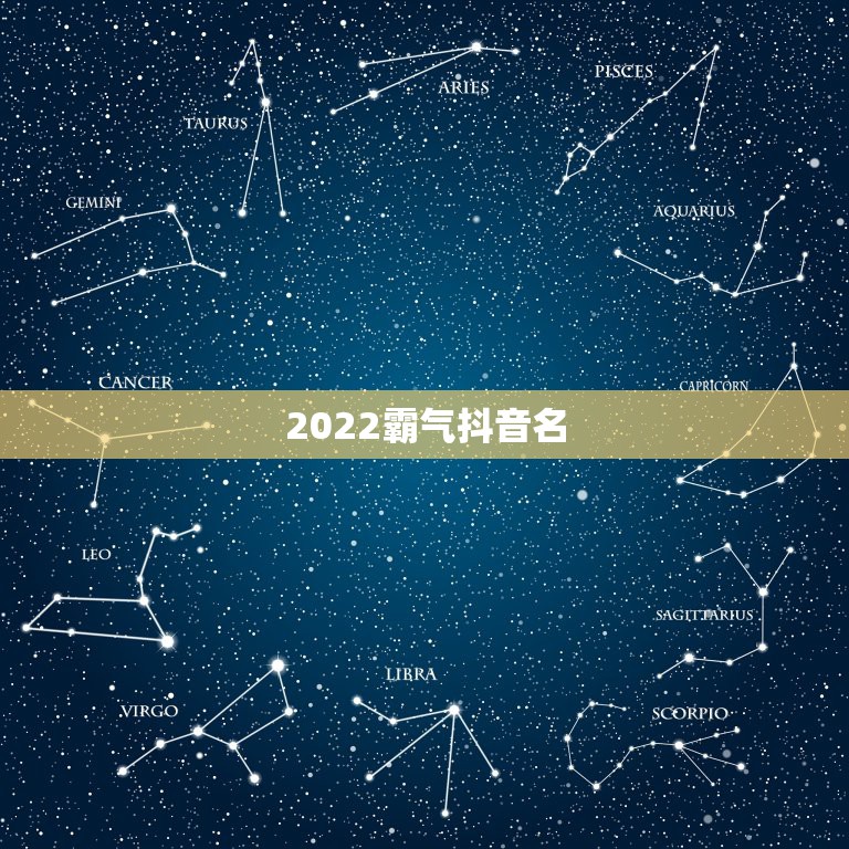 2022霸气抖音名，2021霸气抖音名