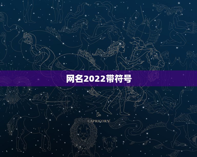 网名2022带符号，特殊符号网名2021