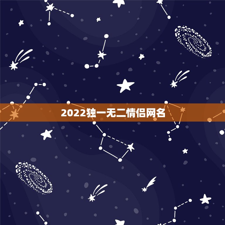 2022独一无二情侣网名，2023独一无二霸气情侣网名加符号