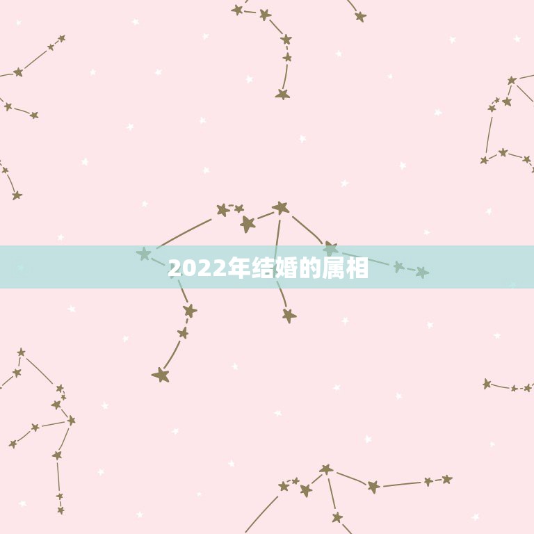 2022年结婚的属相