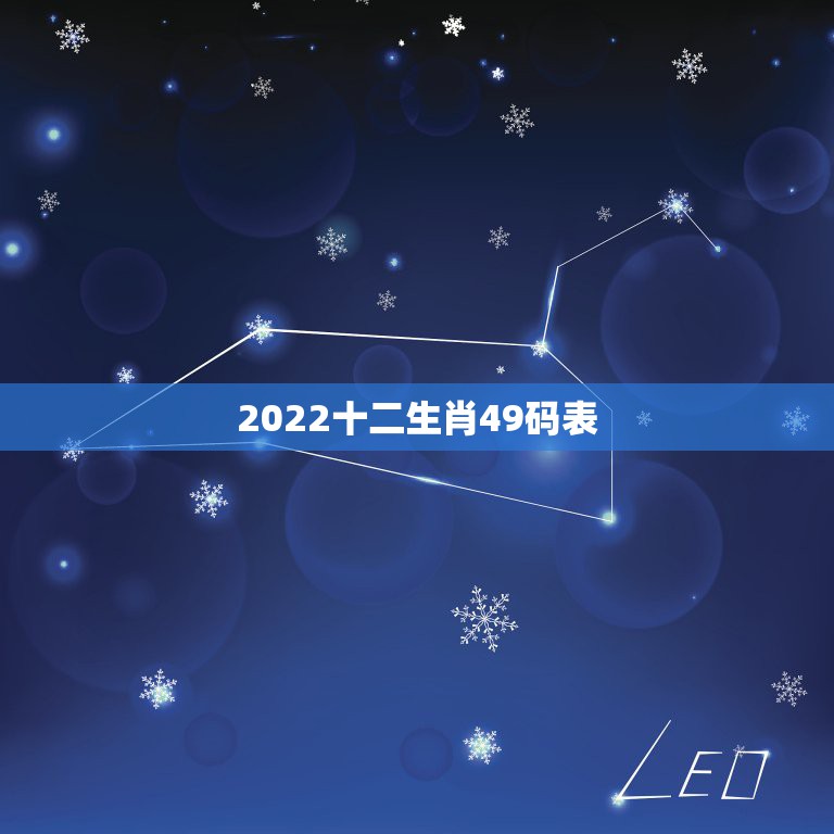 2022十二生肖49码表，十二生肖年龄表