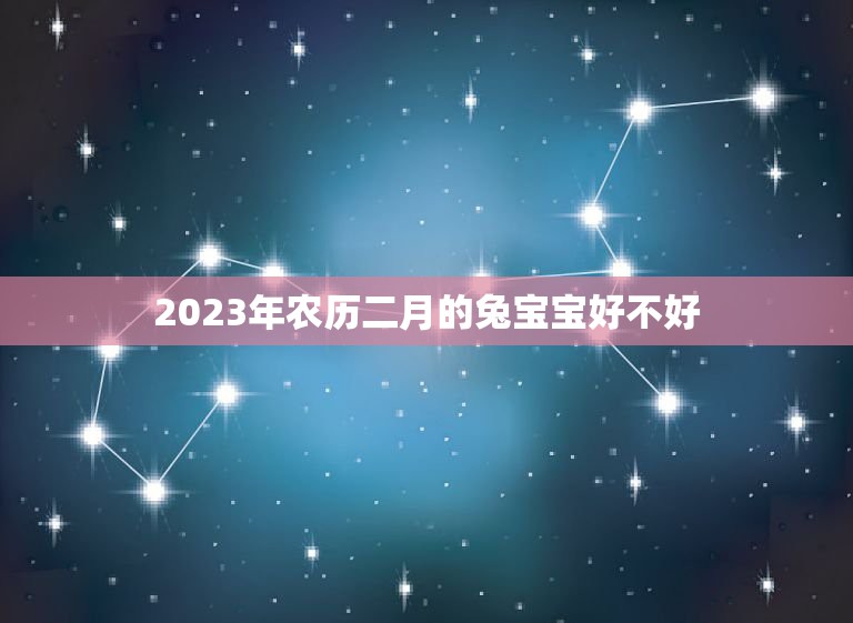 2023年农历二月的兔宝宝好不好，2023年兔宝宝农历二月出生好还是润