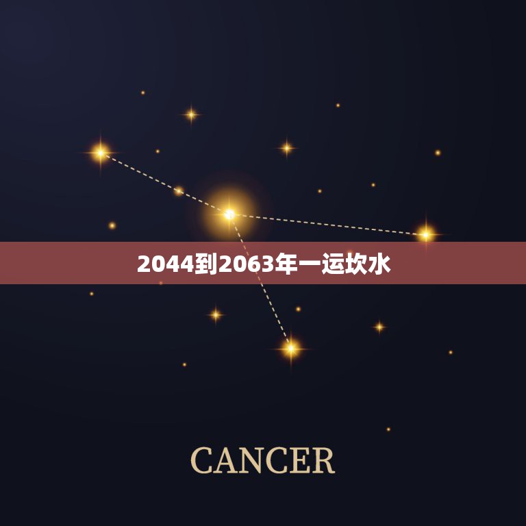 2044到2063年一运坎水，三元九运的划分方法