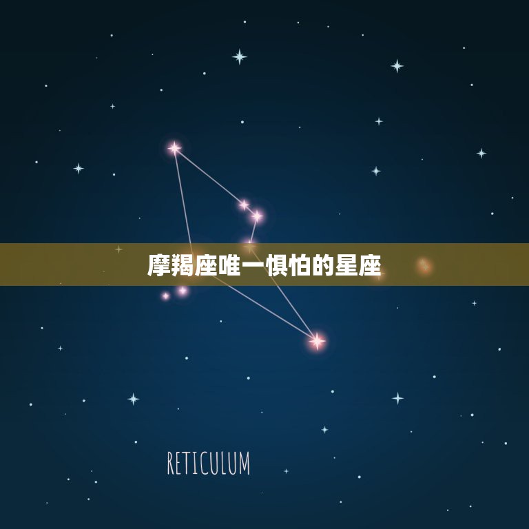 摩羯座唯一惧怕的星座，唯一克摩羯的星座