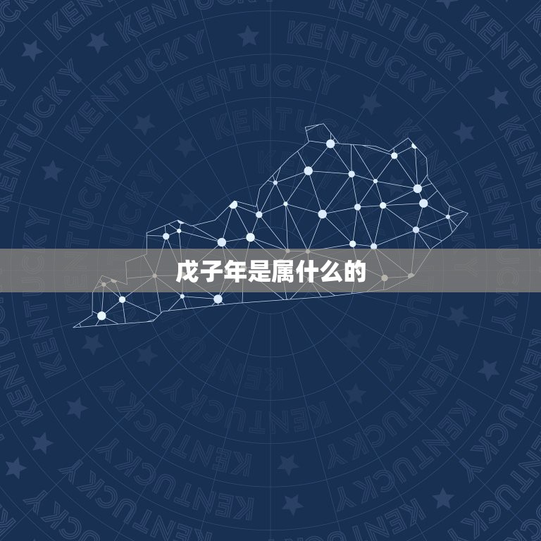 戊子年是属什么的，戊子年属什么生肖