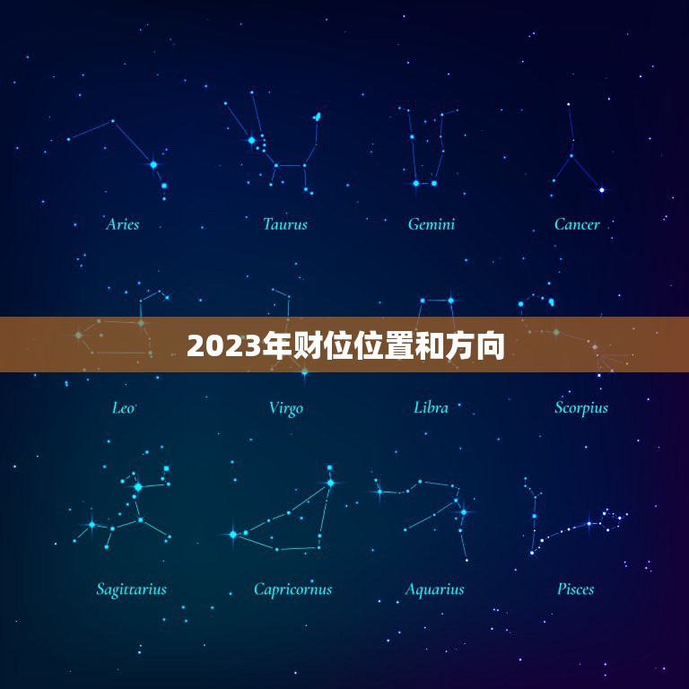 2023年财位位置和方向