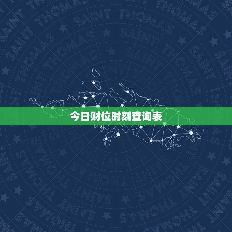 今日财位时刻查询表，今日老黄历财位查询