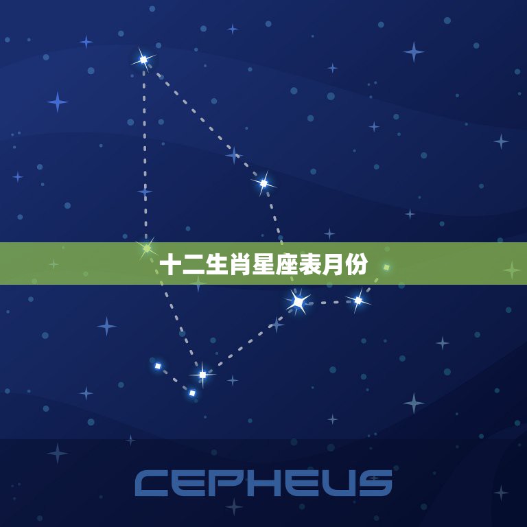 十二生肖星座表月份，十二生肖与十二星座对照表