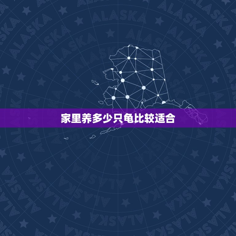 家里养多少只龟比较适合，乌龟养几只比较吉利？