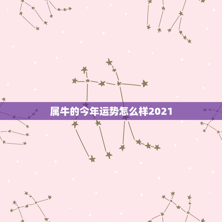 属牛的今年运势怎么样2021，今年牛年的运势怎么样2021