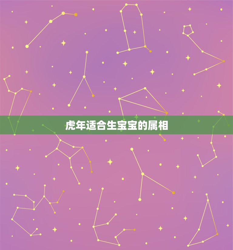 虎年适合生宝宝的属相，属虎的适合要什么属相的孩子