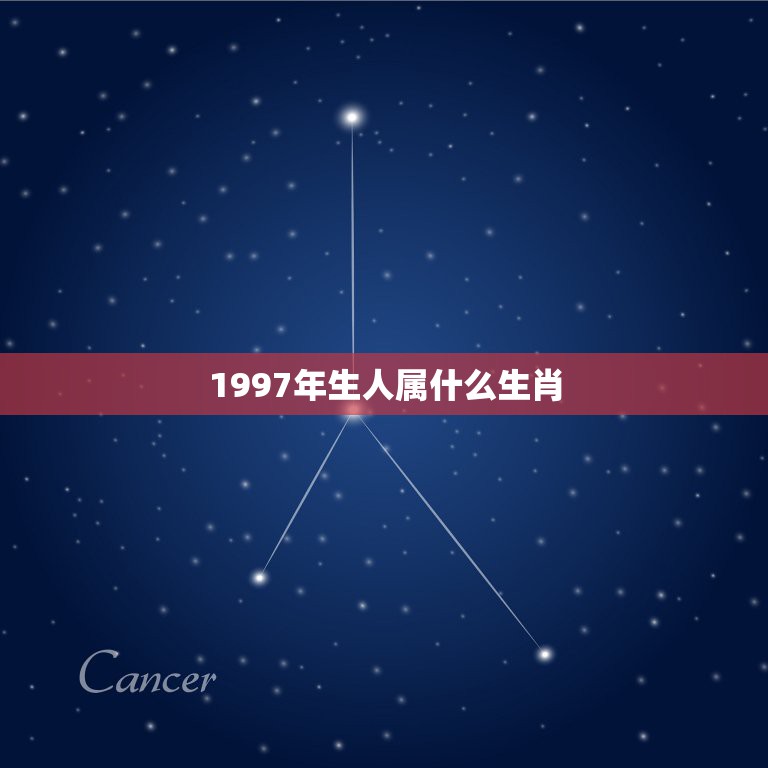 1997年生人属什么生肖，出生1997年的人是什么生肖？