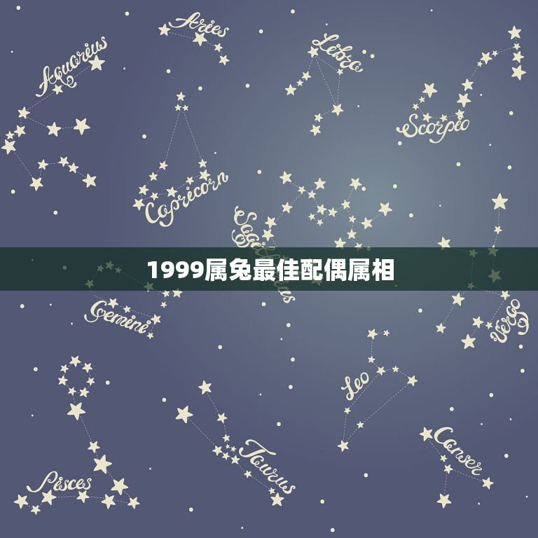 1999属兔最佳配偶属相，十二生肖中，谁才是1999年出生兔属相的最佳