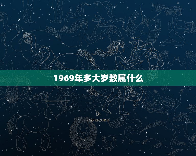 1969年多大岁数属什么，1969年出生今年多大