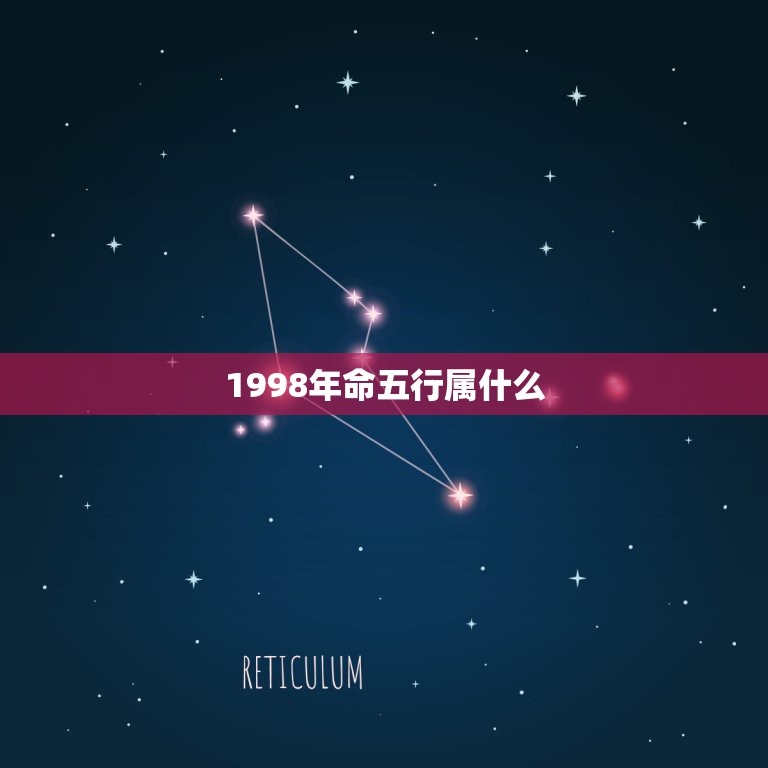 1998年命五行属什么，98年属什么命