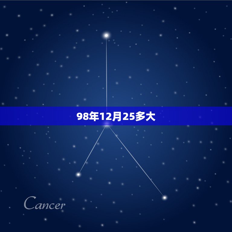 98年12月25多大，1998年阳历12月25日是农历多少