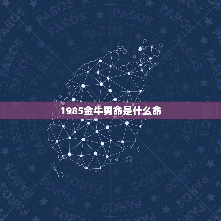 1985金牛男命是什么命，属牛1985年什么命