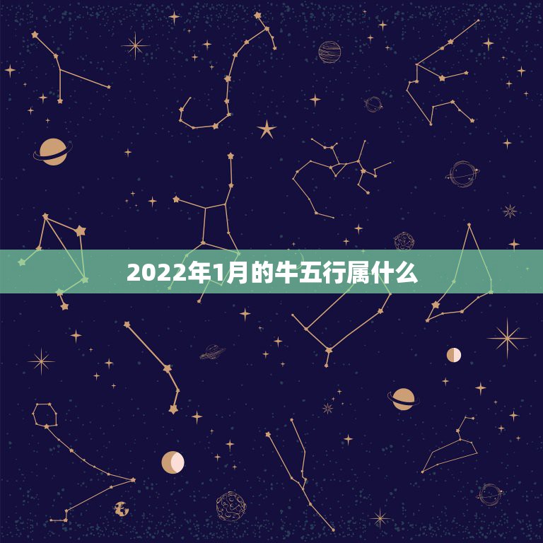 2022年1月的牛五行属什么，属牛五行属什么