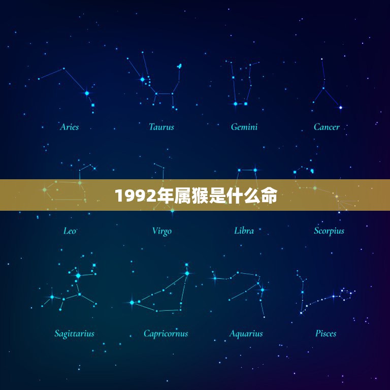 1992年属猴是什么命，1992年八月属猴是什么命