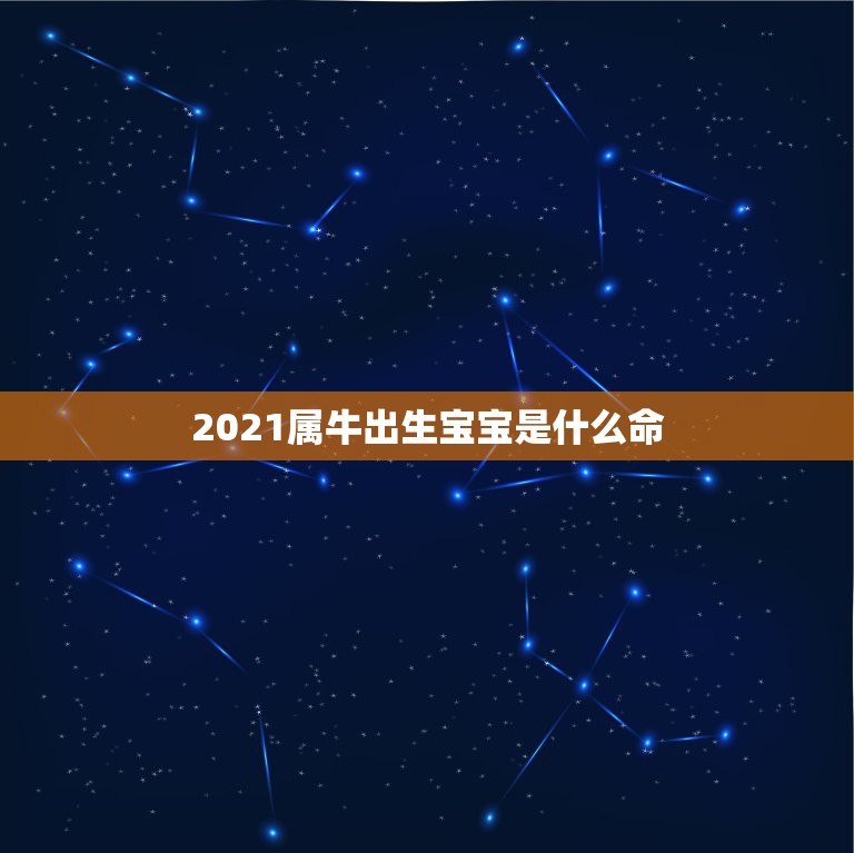 2021属牛出生宝宝是什么命，2021牛年是什么命年