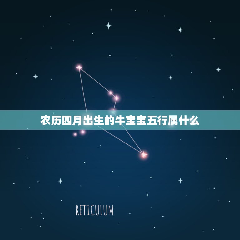 农历四月出生的牛宝宝五行属什么，明年农历4月出生的牛宝宝好不好