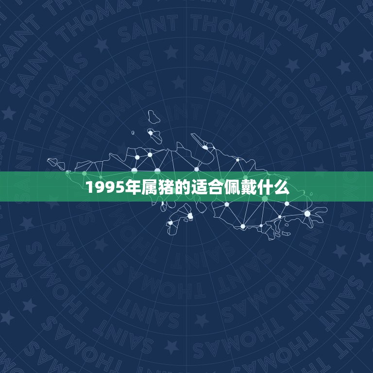 1995年属猪的适合佩戴什么，属猪的戴什么属相好