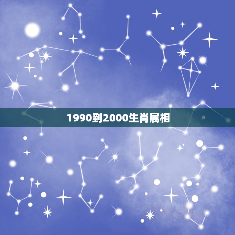 1990到2000生肖属相，阴历1900年12月11日，生肖属什么？星