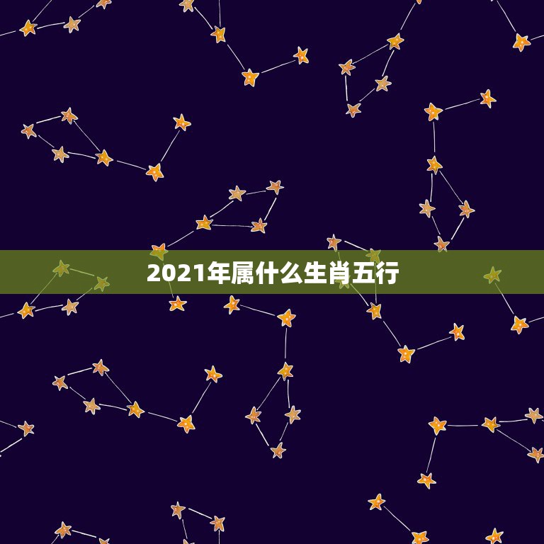 2021年属什么生肖五行，金木水火土自动查询表