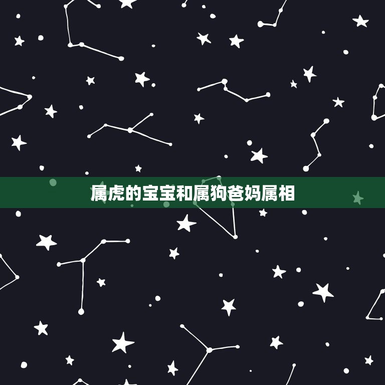 属虎的宝宝和属狗爸妈属相，老公属狗70年，我属虎74年，生什么属相的孩