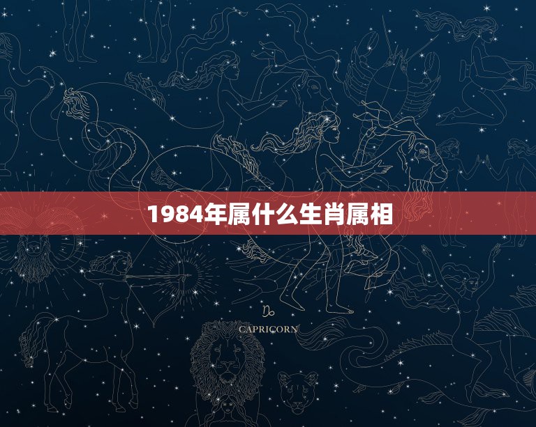 1984年属什么生肖属相，1984年属相是什么